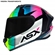 Capacete Asx Draken Preto Amarelo E Rosa 60 (MP)