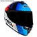 Capacete Asx Draken Preto Azul Vermelho 64 (MP)