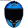 Capacete Asx Draken Preto Azul Vermelho 64 (MP)