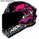 Capacete Asx Draken Preto Rosa 60 (MP)