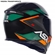 Capacete Asx Eagle Preto Verde Grafite 62 (MP)