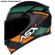 Capacete Asx Eagle Preto Verde Grafite 62 (MP)