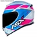 Capacete Asx Eagle Branco Rosa Azul 60 (MP)