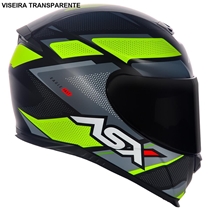 Capacete Asx Eagle Preto Fosco 62 (MP)