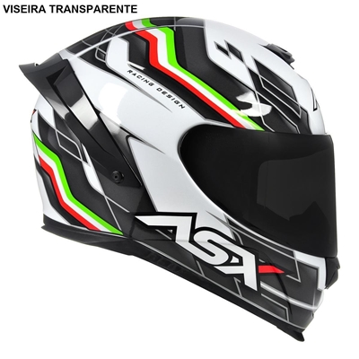 Capacete Asx Eagle Branco 62 (MP)