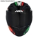 Capacete Asx City Preto Vermelho Verde 60 (MP)