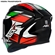 Capacete Asx City Preto Vermelho Verde 60 (MP)