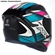 Capacete Asx City Preto Turquesa Rosa 58 (MP)