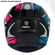 Capacete Asx City Preto Turquesa Rosa 58 (MP)