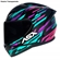 Capacete Asx City Preto Tiffany Roxo 60 (MP)