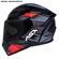 Capacete Asx City Preto Vermelho Cinza 58 (MP)