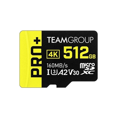 Cartão De Memória Team Group Micro Sdxc Gaming 512GB Pro+ (MP)