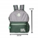 Mochila Esportiva Palmeiras Xeryus 03 42cm Verde/Cinza 12074 (MP)