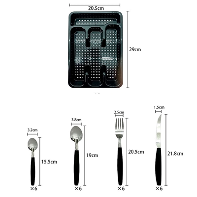 Faqueiro Wellmix 25 Peças Inox E Plástico Com Porta Talher Gaveta Rio Preto (MP)