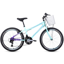 BICICLETA HOUSTON WINDY ARO 24 VERDE E ROXO