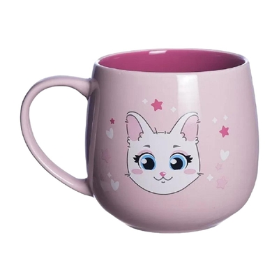 Caneca Zonacriativa Maggie 400ml Eu Amo Gatos 25671 (MP)