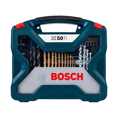 KIT 50P PONTAS & BROCAS X-LINE BOSCH TITANIUM PT