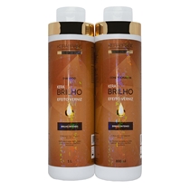 Kit Shampoo 1L + Condicionador 800ml Kerabrasil Efeito Verniz (MP)