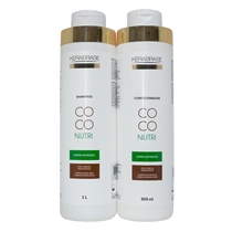 Kit Shampoo 1L + Condicionador 800ml Kerabrasil Coco Nutri (MP)