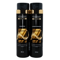 Kit Shampoo 300ml + Condicionador 270ml Kerabrasil Caviar (MP)