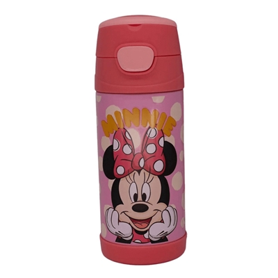 Garrafa Térmica Infantil Zonacriativa Top Handle Minnie Aço Inox 350ml (MP)