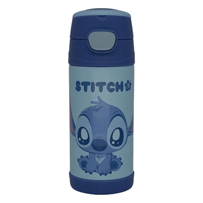 Garrafa Térmica Infantil Zonacriativa Top Handle Stitch Aço Inox 350ml (MP)