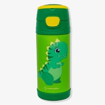 Garrafa Térmica Infantil Zonacriativa Top Handle Com Adesivo Dinossauro 350ml (MP)