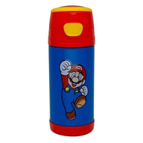 Garrafa Térmica Infantil Zonacriativa Top Handle Super Mario Aço Inox 350ml (MP)