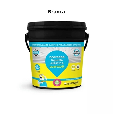 Impermeabilizante Borracha Líquida Quartzolit Elástica 18kg Branca (MP)