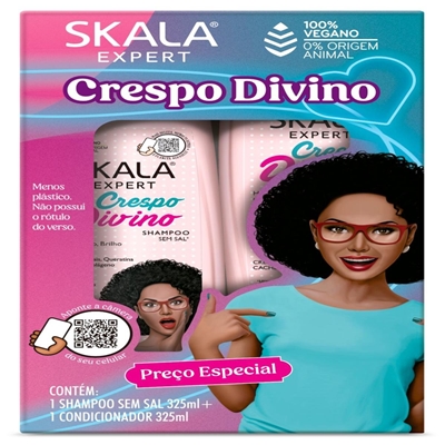 Kit Shampoo e Condicionador Skala Crespo Divino 325ml (MP)