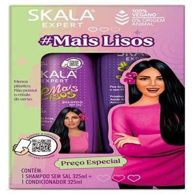 Kit Shampoo E Condicionador Skala Mais Lisos 325ml (MP)