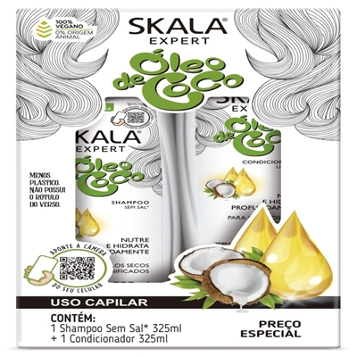 Kit Shampoo e Condicionador Skala Óleo de Coco 325ml (MP)