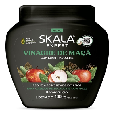 Máscara Capilar Skala Vinagre De Maça 1kg (MP)