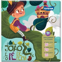 Livro Toyster João E O Pé De Feijão + 1 Puzzle 16 Peças + 1 Puzzle 25 Peças + Jogo Da Memória 16 Peças (MP)