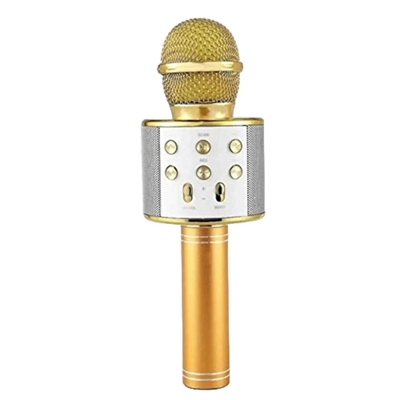 Microfone Handheld Karaokê Dourado (MP)