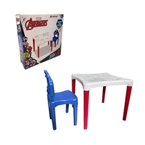 Mesa De Atividades Infantil Xalingo Avengers Vingadores Com 1 Cadeira 68076 (MP)