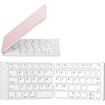 Teclado Samsers Dobrável Branco E Rosa (BI)