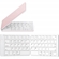 Teclado Samsers Dobrável Branco E Rosa (BI)