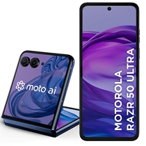 Smartphone Motorola Razr 50 Ultra Azul 512GB Tela Dobrável 6.9 Câmera 50MP 12 + 12GB RAM Boost