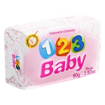 Sabonete Fontana 123 Baby Cremoso Rosa 80g (MP)