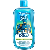 Shampoo Anjinho Kids 2 em 1 Azul 400ml (MP)