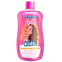 Shampoo Anjinho Kids 2 em1 Rosa 400ml (MP)