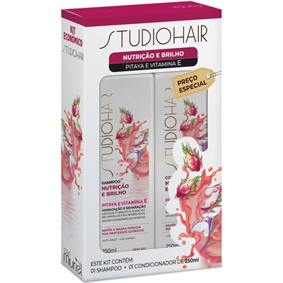 Kit Shampoo E Condicionador Studio Hair Nutrição 250ml (MP)