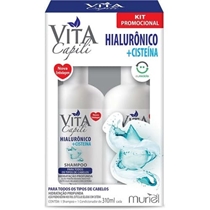 Kit Shampoo E Condicionador Vita Capili Ácido Hialurônico E Cisteina 310ml (MP)