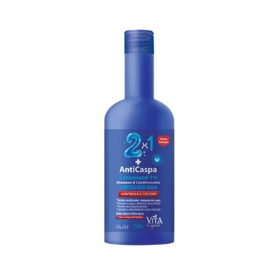 Shampoo Vita Capili Men Anticaspa 2 Em 1 Limpeza Profunda 250ml (MP)