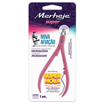 Alicate Para Cutícula Merheje Basic Rosa (MP)