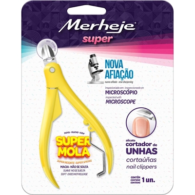 Alicate Para Unha Merheje Super Amarelo (MP)