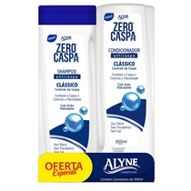 Kit Shampoo E Condicionador Alyne Zero Caspa Clássico 350ml (MP)