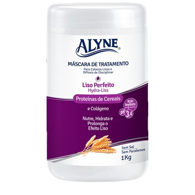 Máscara De Tratamento Alyne Hydraliss Liso Perfeito 1kg (MP)