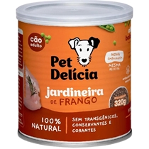 Ração Úmida Pet Delícia Cães Jardineira De Frango 320g (MP)